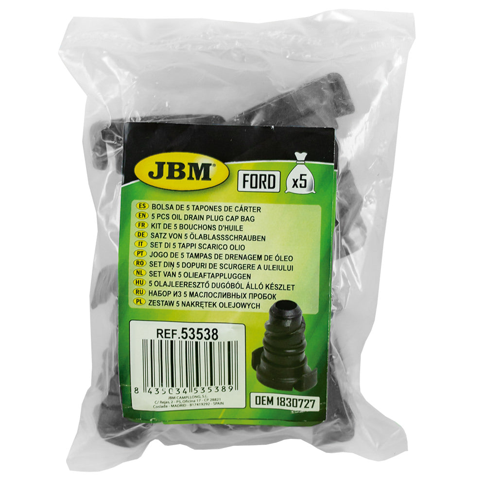 SET DI 5 TAPPI SCARICO OLIO (FORD) 53538 JBM