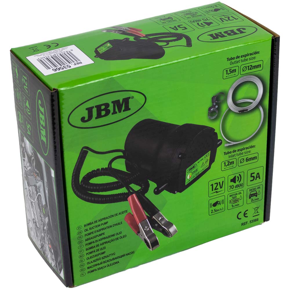 POMPA DI ASPIRAZIONE OLIO - 12V 53566 JBM