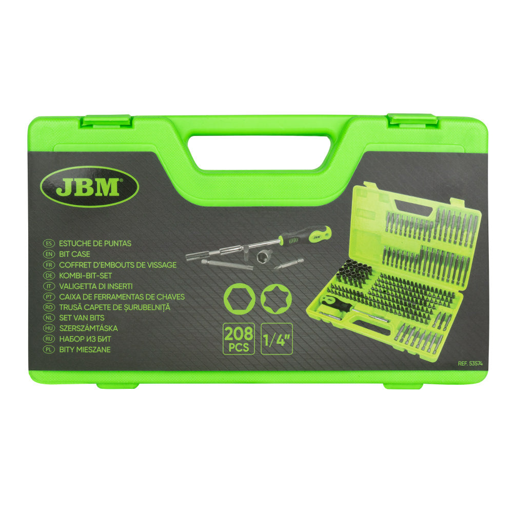 VALIGETTA DI INSERTI CON 208 PEZZI JBM 53574