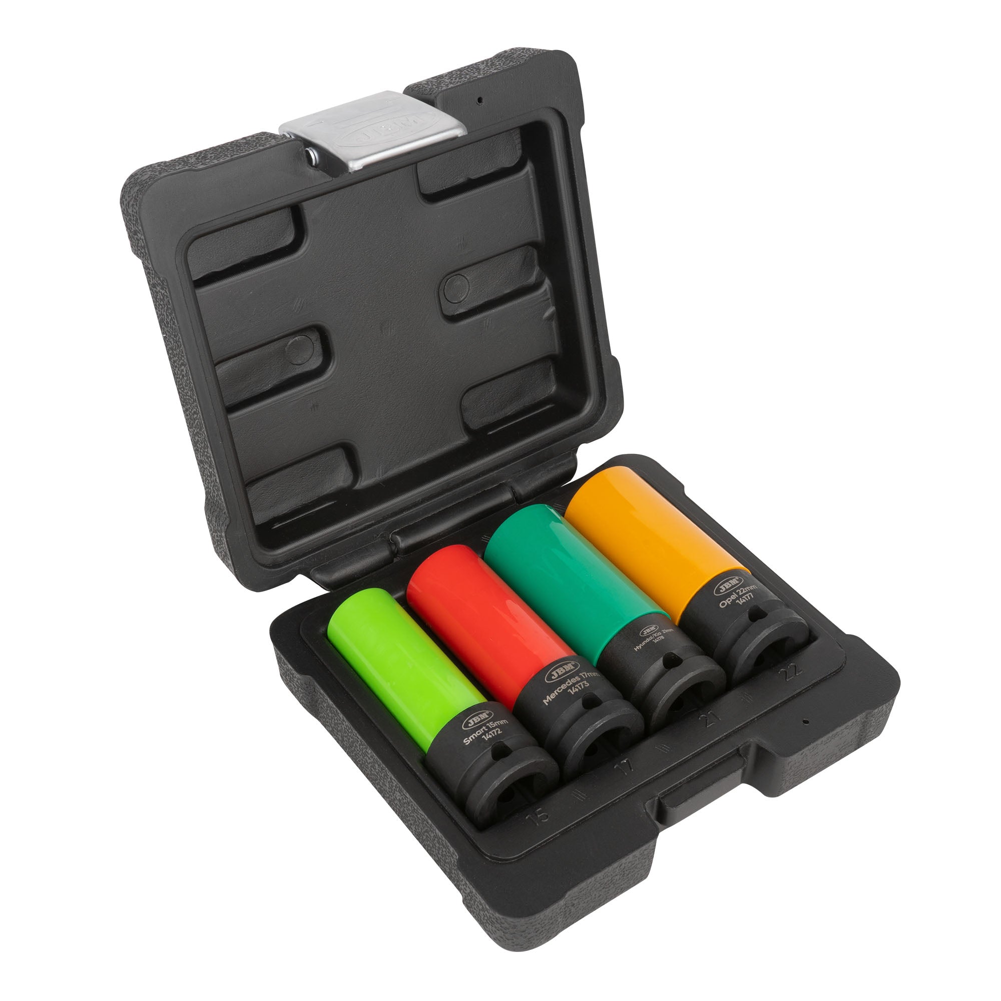 SET DI 4 BUSSOLE PER CERCHI IN LEGA LEGGERA, DA 1/2" JBM 53587