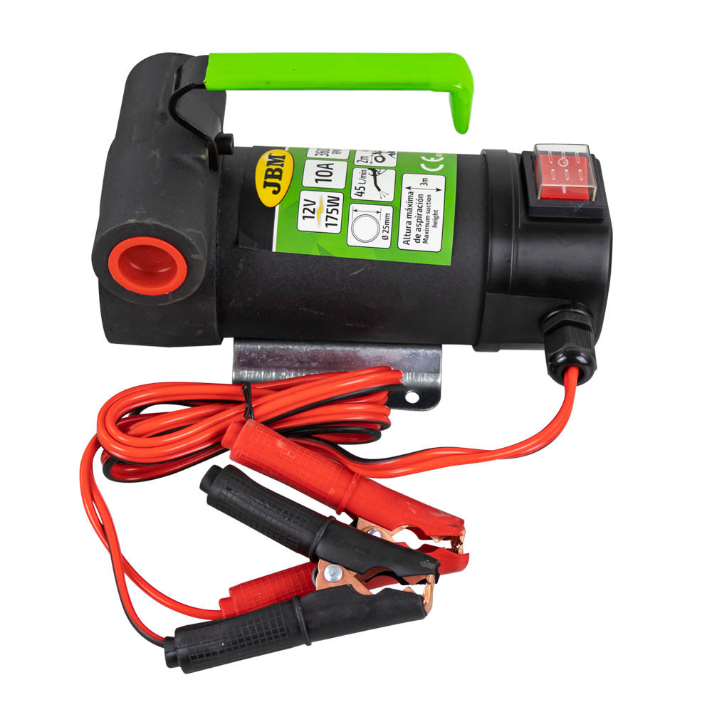 POMPA DI DISTRIBUZIONE GASOLIO CON PISTOLA (12V) JBM 53609