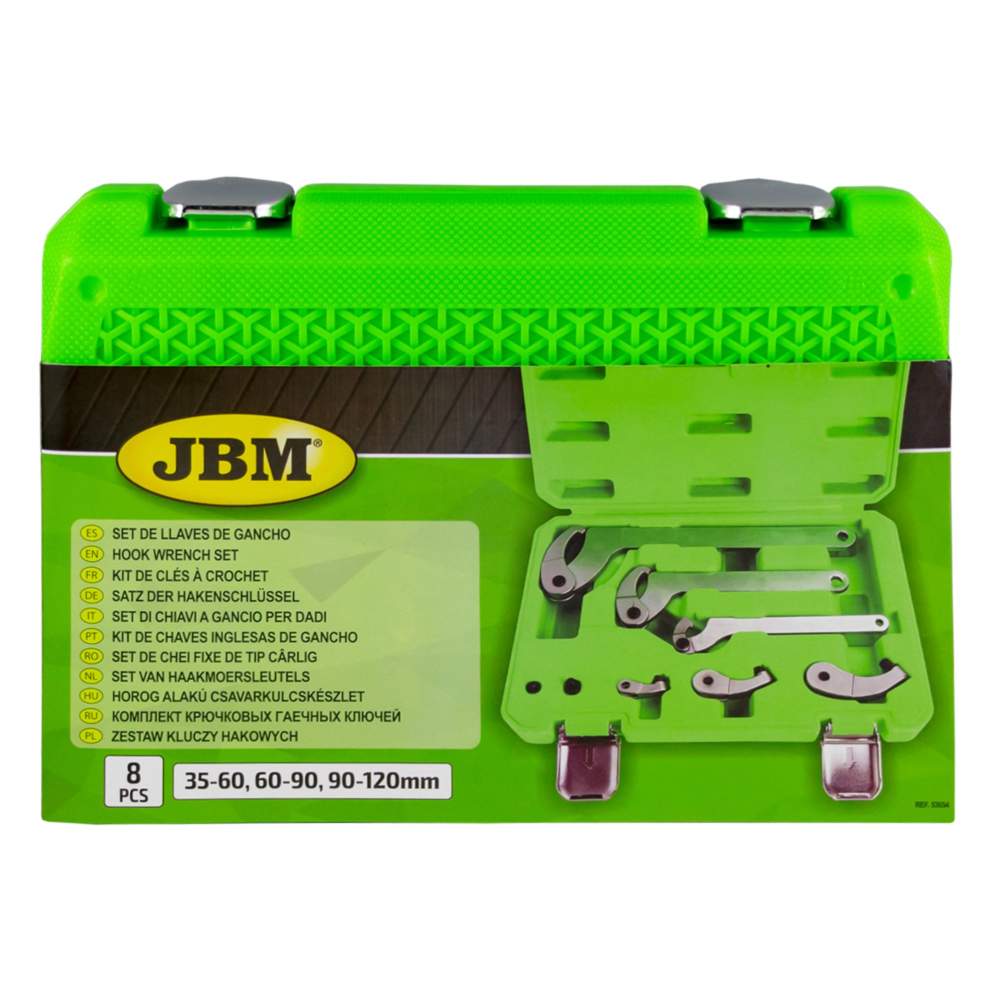 SET DI 3 CHIAVI A GANCIO CON 3 ADATTATORI 53654 JBM