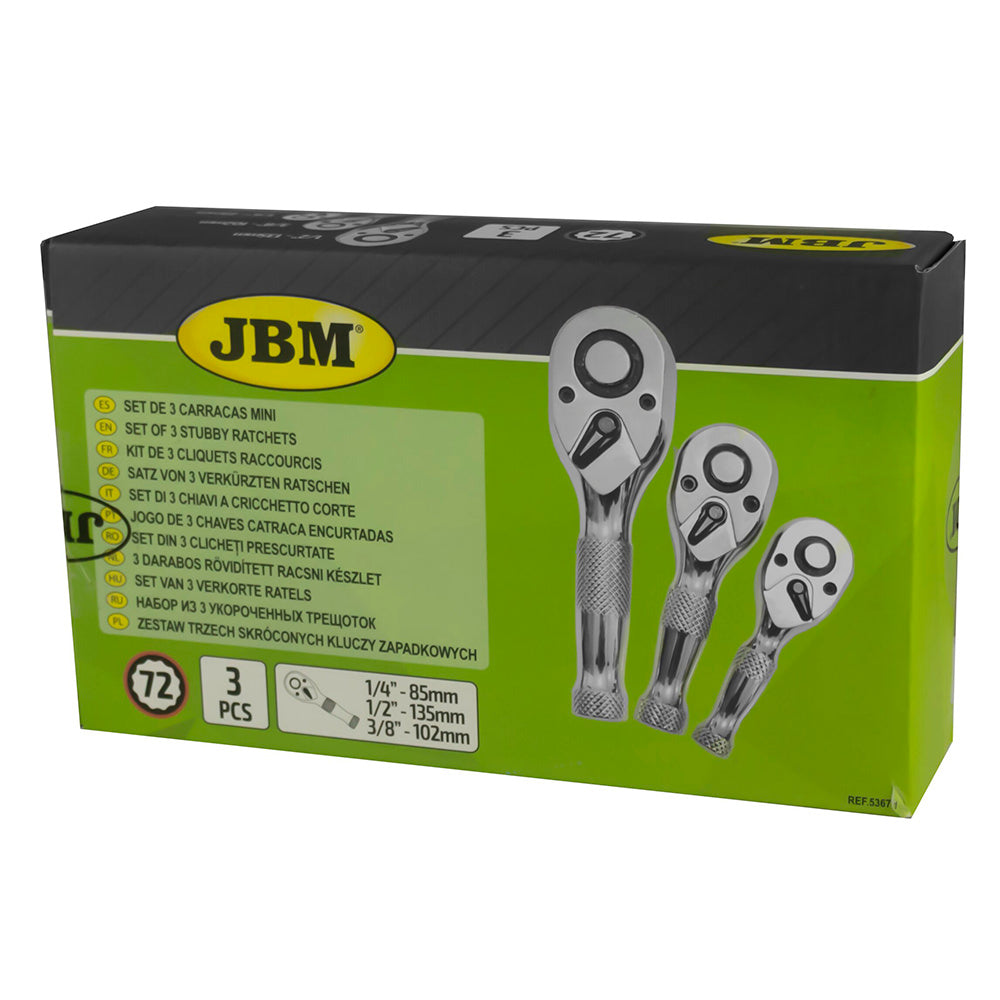 SET DI 3 CHIAVI A CRICCHETTO CORTE 53671 JBM