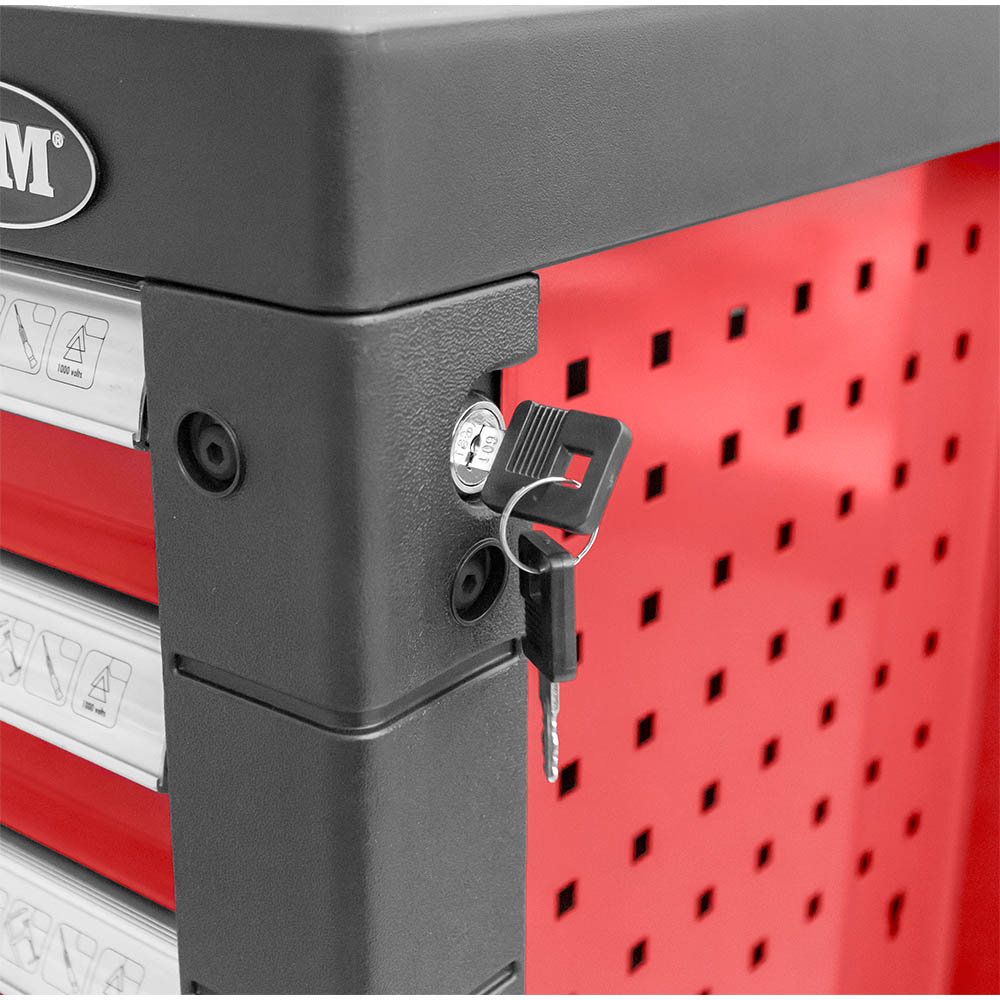 CARRELLO A 7 CASSETTI - ROSSO 53686