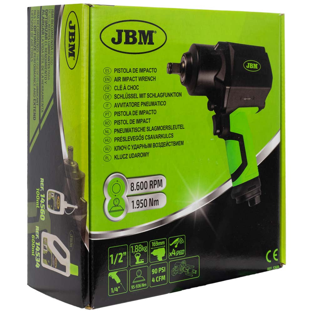 AVVITATORE PNEUMATICO DA 1/2" 1950NM 53689 JBM