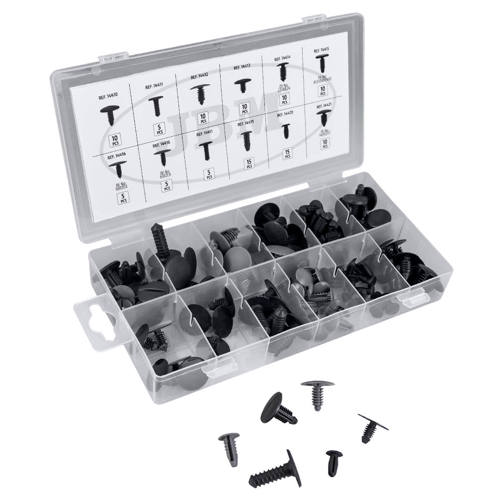 KIT DI 110 PZ. CLIP PER TAPPEZZATURA PEUGEOT/CITROËN 53715 JBM