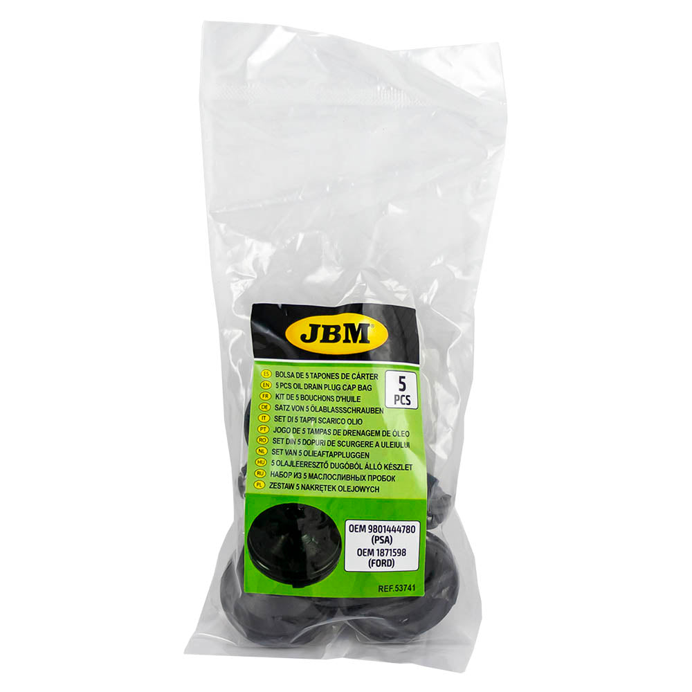 SET DI 5 TAPPI SCARICO OLIO (FORD/PSA) 53741 JBM