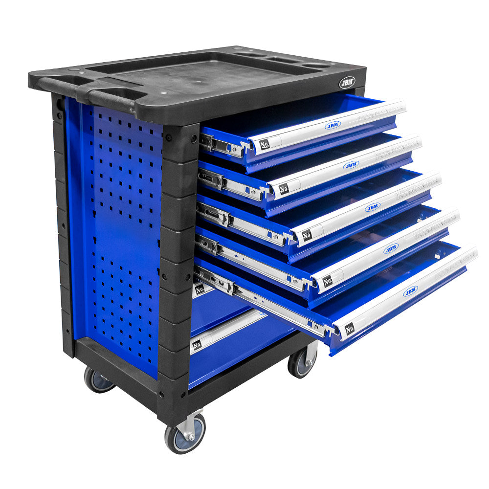 CARRELLO CON 7 CASSETTI BLU - VUOTO 53768 JBM