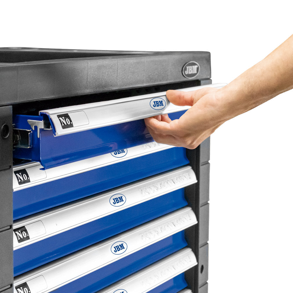 CARRELLO CON 7 CASSETTI BLU - VUOTO 53768 JBM