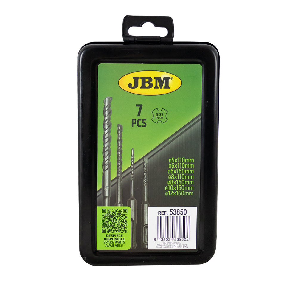 SET DI PUNTE SDS-PLUS PER TRAPANO A PERCUSSIONE 53850 JBM
