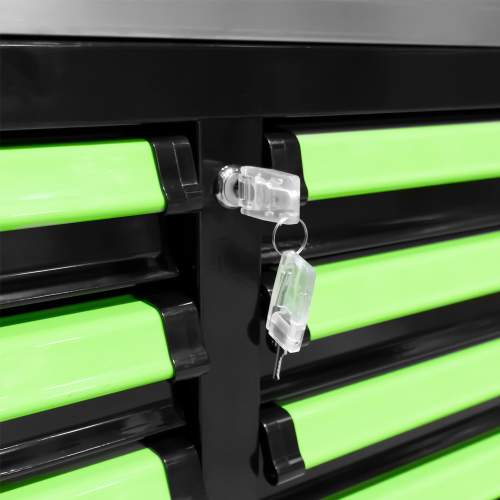 CARRELLO CON 12 CASSETTI VERDE - VUOTO 53868 JBM
