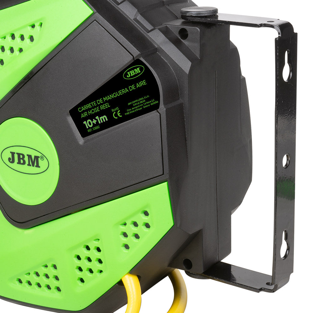 53608 AVVITATORE PNEUMATICO DA 1/2" 1200NM + 53882 AVVOLGITUBO ARIA DA 11M JBM