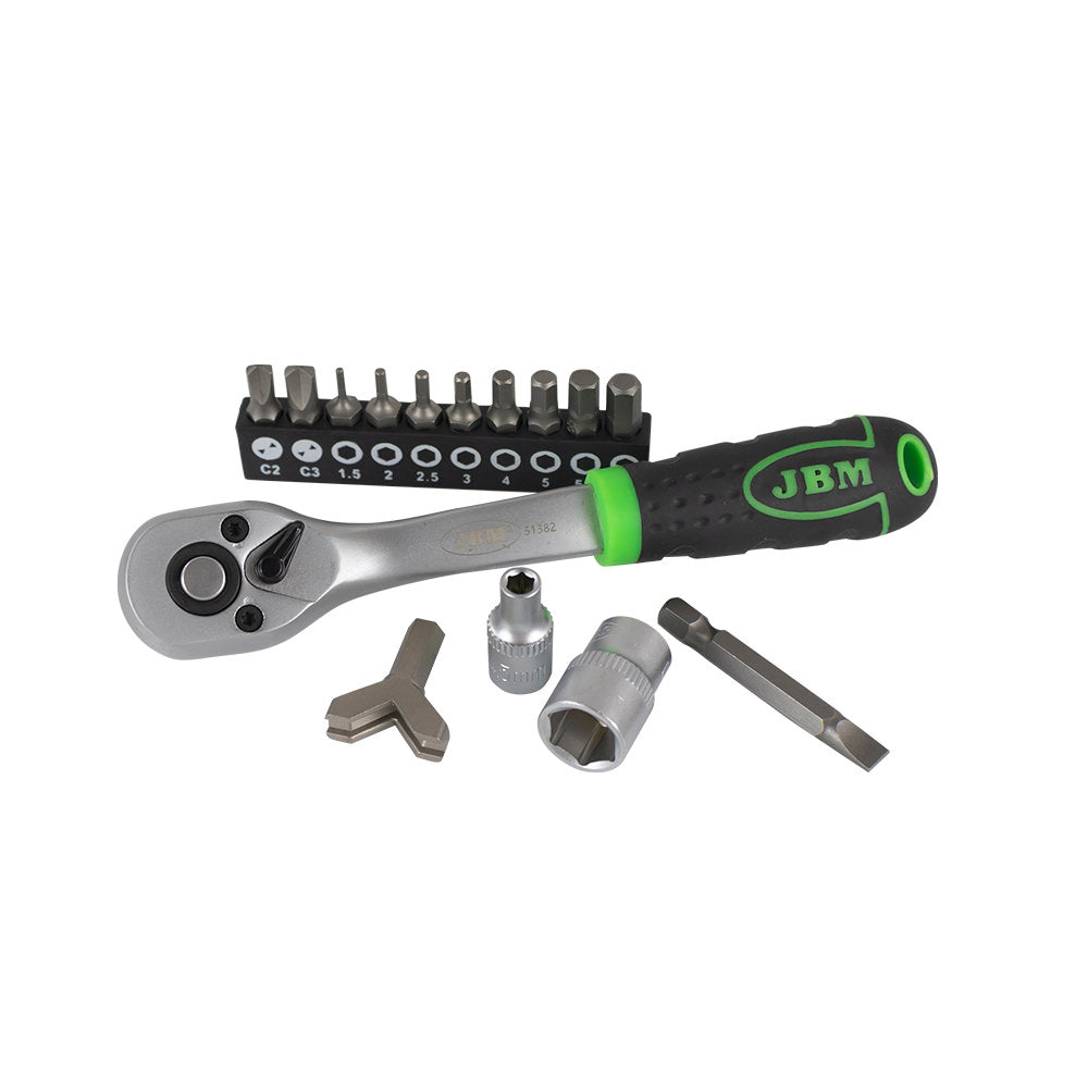 VALIGETTA DA 130 PEZZI CON BUSSOLE E PUNTE SATINATE JBM 53953