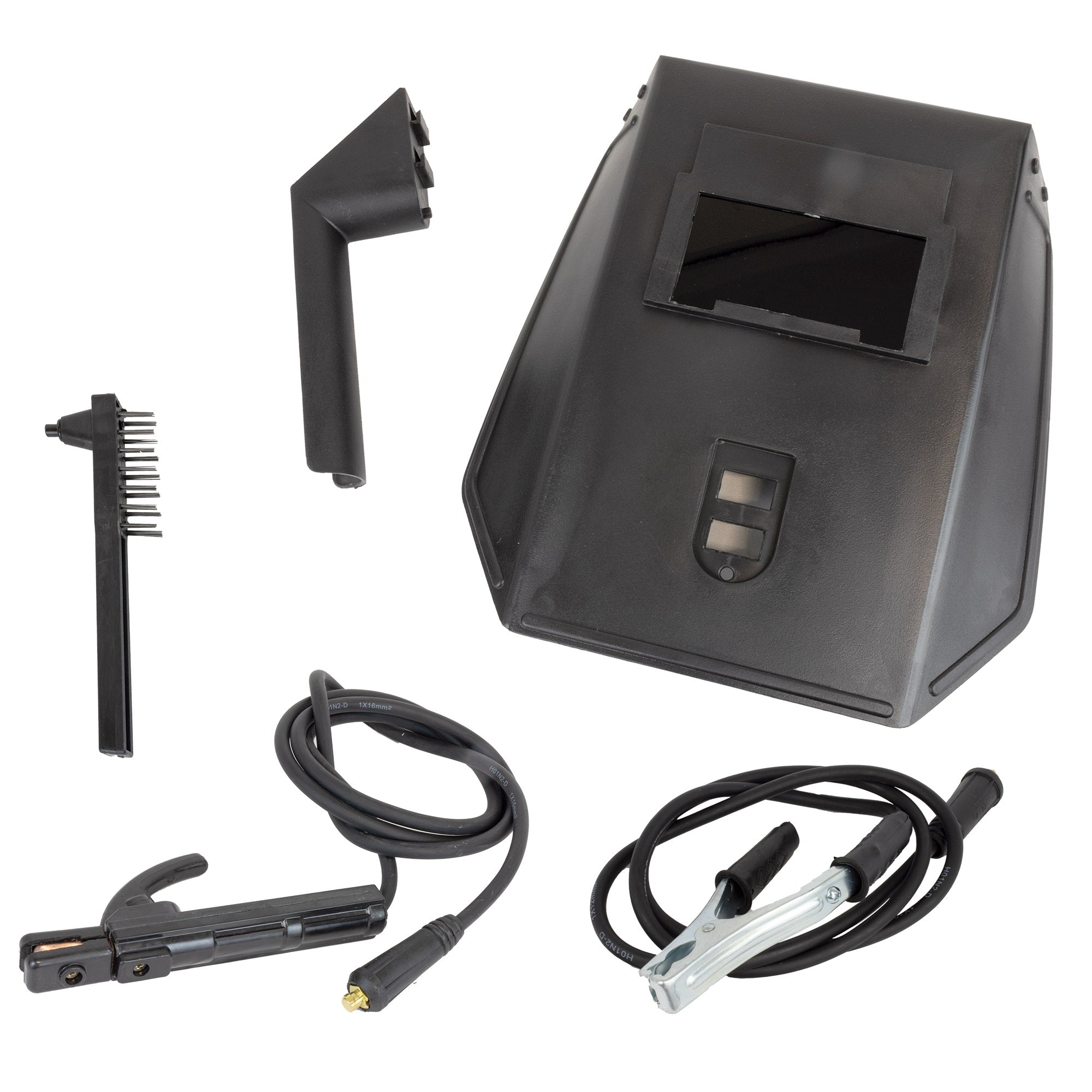 PROMO-53981 APPARECCHIO PER SALDATURA MANUALE AD ARCO ELETTRICO + CASCO PER BRASATURA JBM