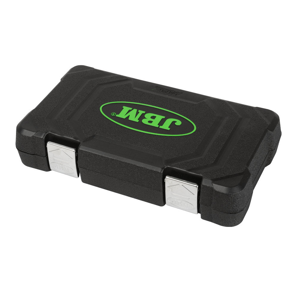 VALIGETTA DI UTENSILI 94 PEZZI CON BUSSOLE ESAGONALI CROMATE JBM 54049