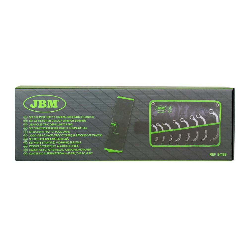 SET DI 8 CHIAVI A C A 12 POLI 54159 JBM
