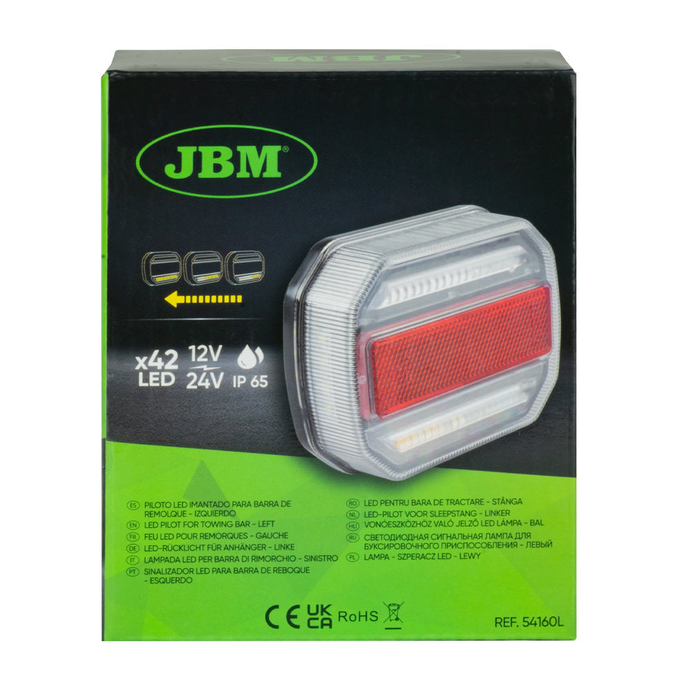 LAMPADA LED PER BARRA DI RIMORCHIO - SINISTRO 54160L JBM