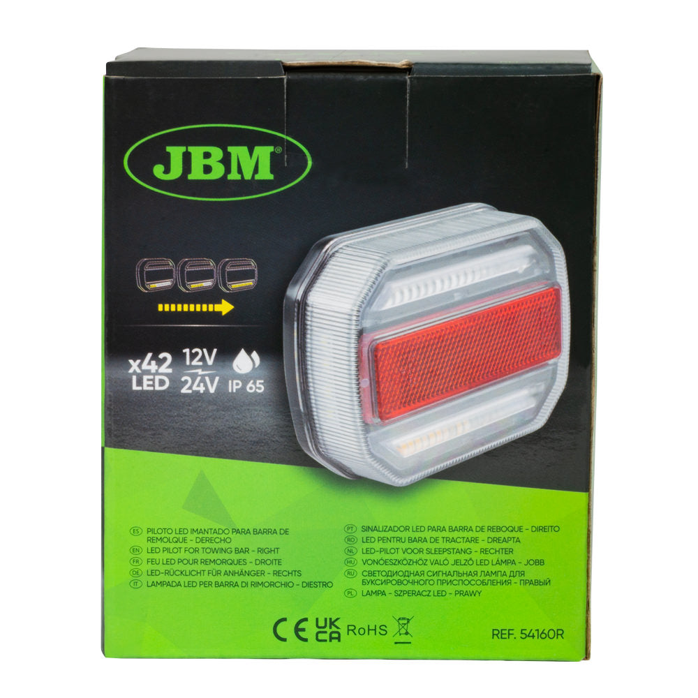 LAMPADA LED PER BARRA DI RIMORCHIO - DESTRO 54160R JBM