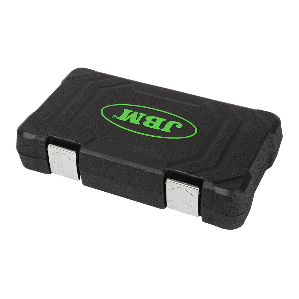 VALIGETTA DA 59 PEZZI DA 3/8" CON BUSSOLE POLIGONALI SATINATE JBM 54168