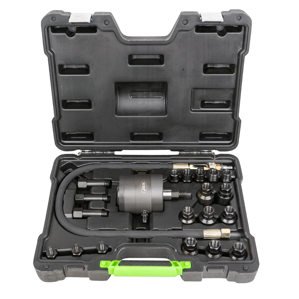 ESTRATTORE PNEUMATICO INIETTORI 54186 + SET SMERIGLIATORE INIETTORI 52813 + TESTER 51493 JBM