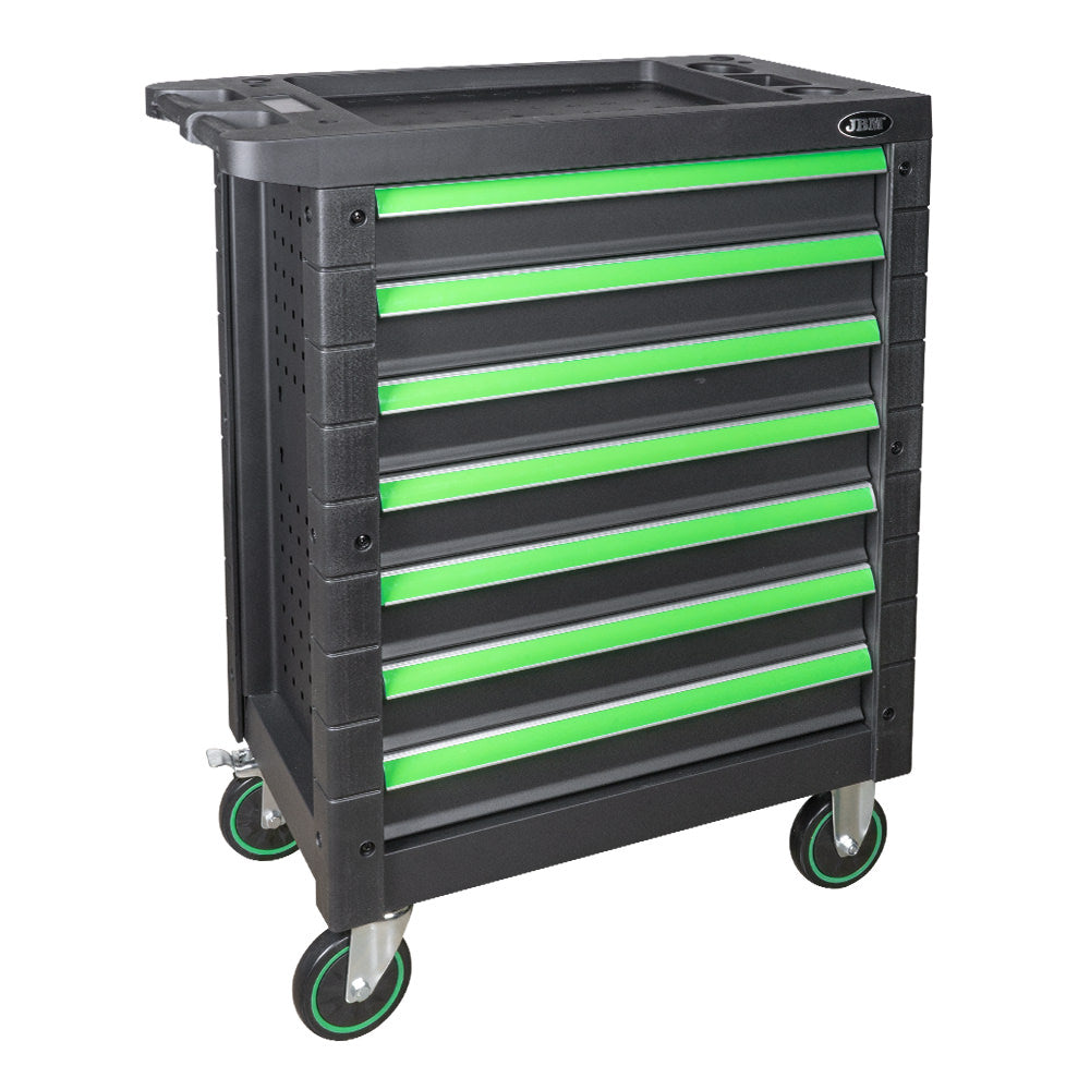 CARRELLO UTENSILI 7 CASSETTI UGUALI VERDE - VUOTO JBM 54295