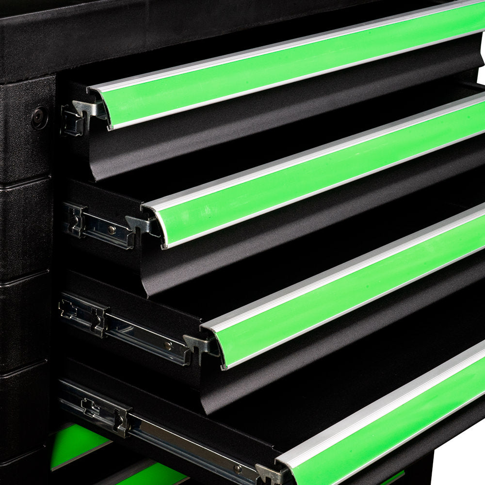 CARRELLO UTENSILI 9 CASSETTI UGUALI VERDE - VUOTO 54297 JBM