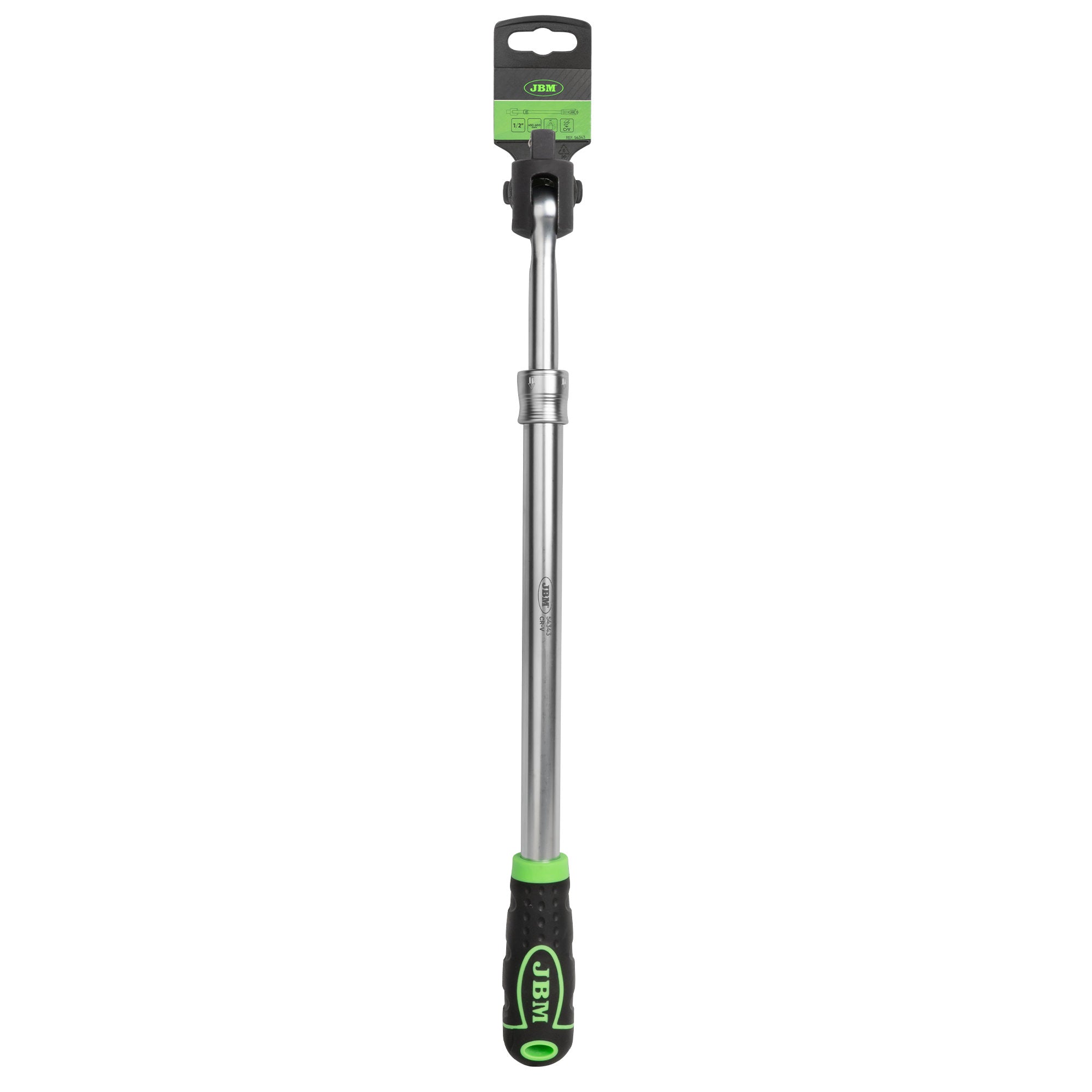 MANICO ARTICOLATO ED ESTENSIBILE 1/2", REGOLABILE 450–600 MM 54343 JBM