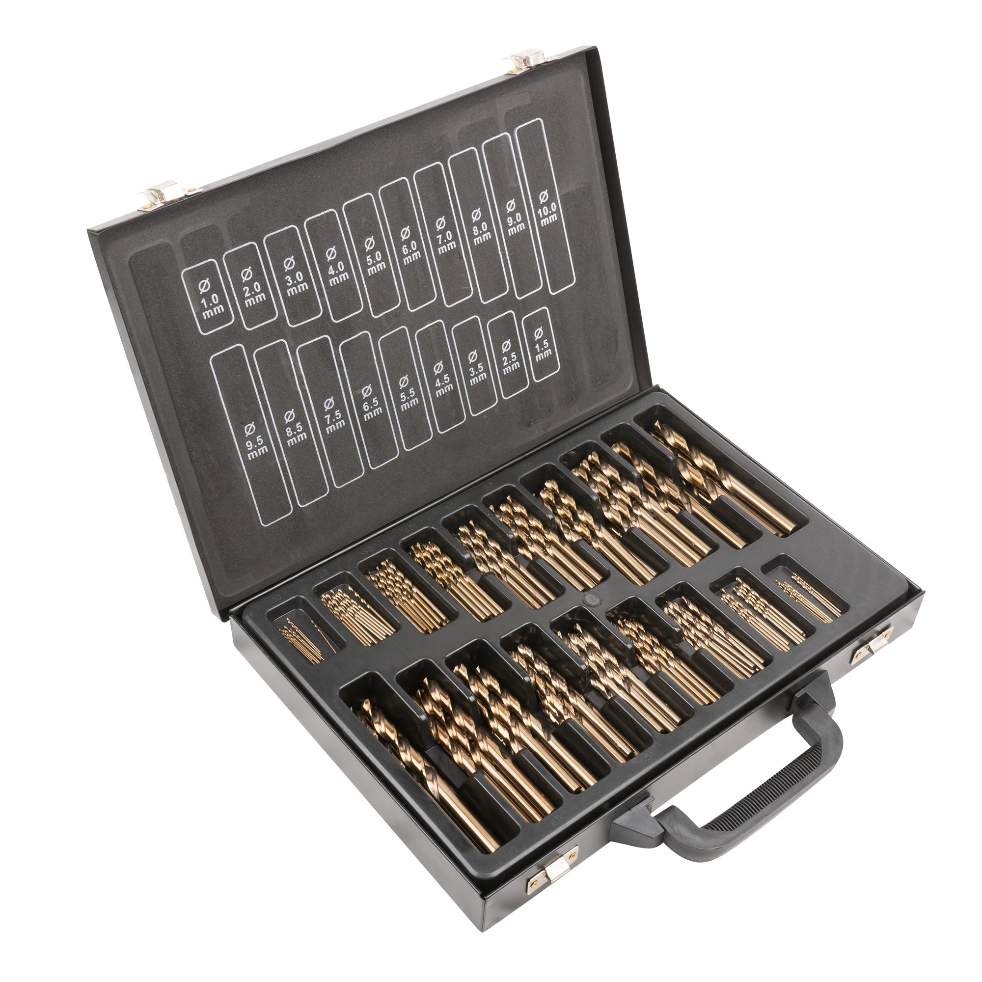 SET DI PUNTE ELICOIDALI 1-10MM HSS-CO5 COBALTO 54348 JBM