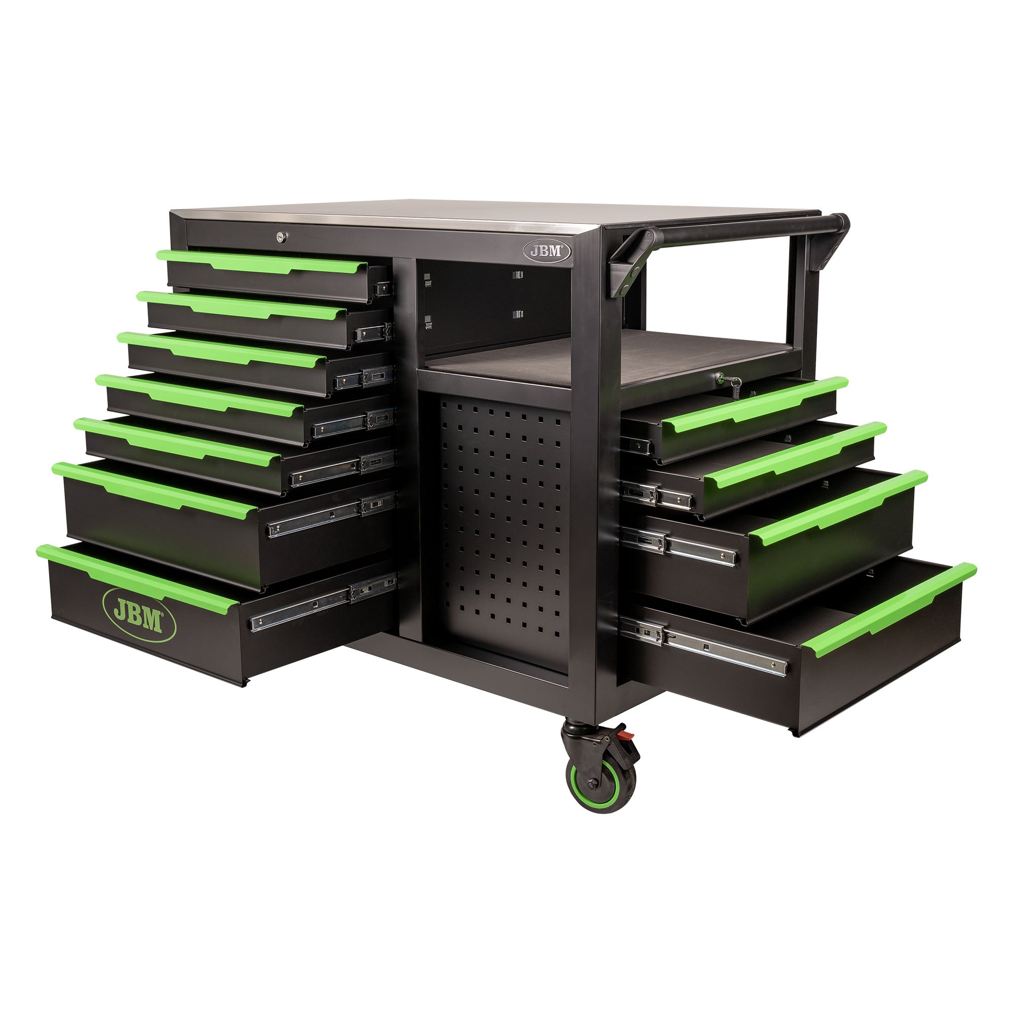 CARRELLO CON 7 CASSETTI ANTERIORI E 4 CASSETTI LATERALI - VUOTO 54509 JBM