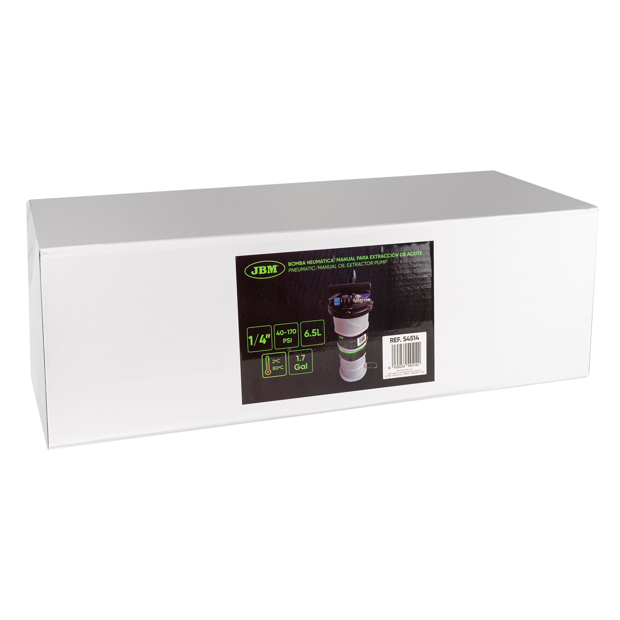 POMPA SPURGO OLIO PNEUMATICA/MANUALE 6,5L JBM 54514
