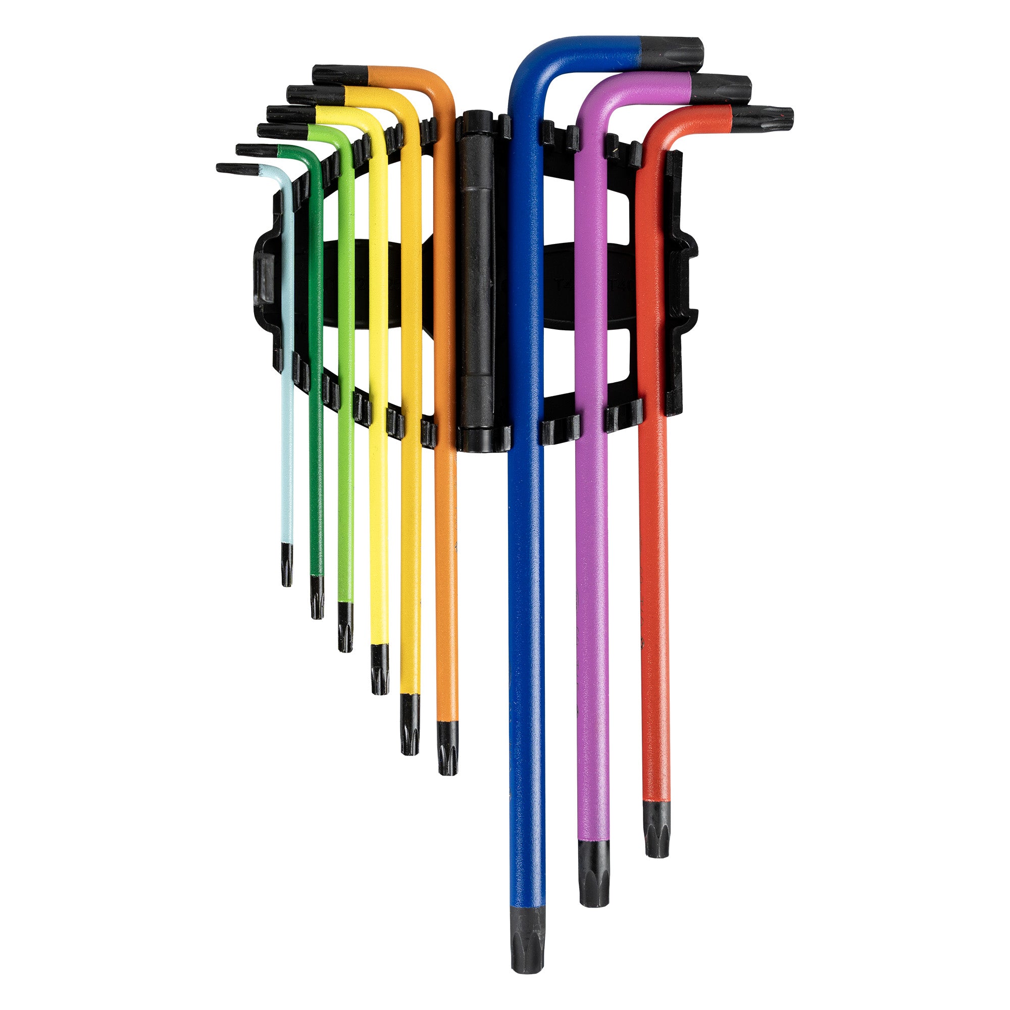 SET DI 9 CHIAVI TORX EXTRA LUNGHE COLORATE 54532 JBM