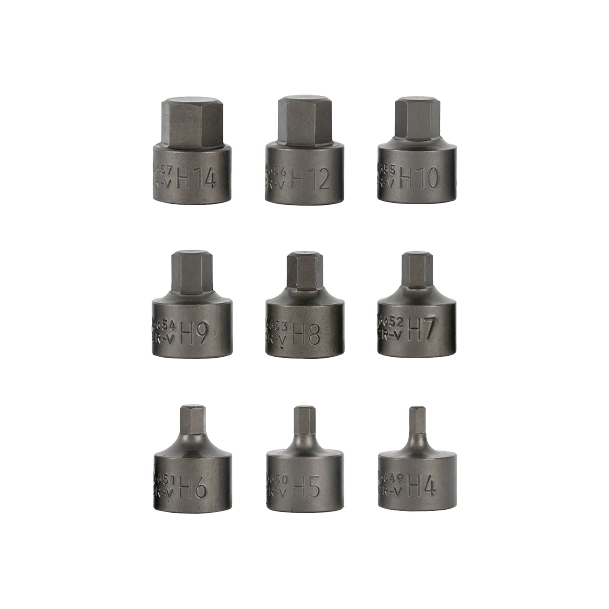 SET DI 9 INSERTI ALLEN CORTI CON BUSSOLE 3/8" 54545 JBM