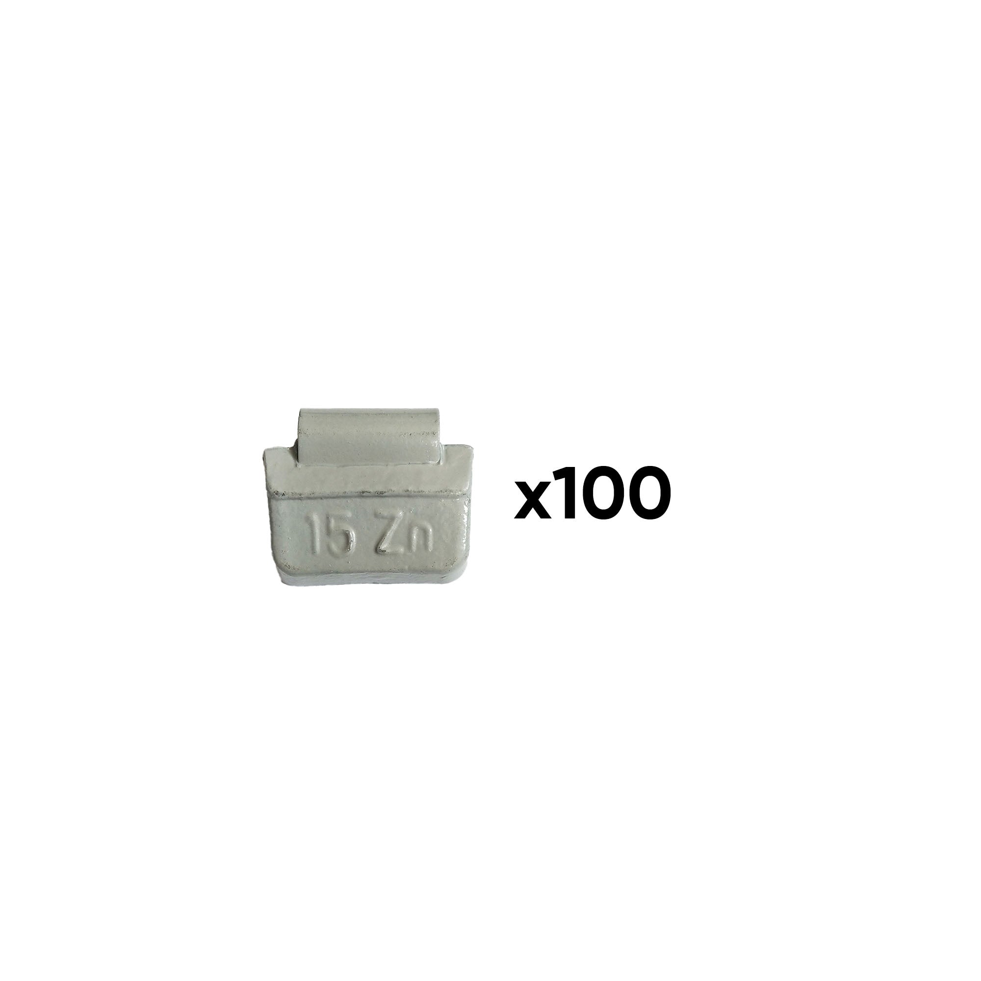 SCATOLA DI 100 PESI IN ZINCO A GRAFFETTA DA 15GR. SPECIALE PER CERCHI UNIVERSALI 54658 JBM