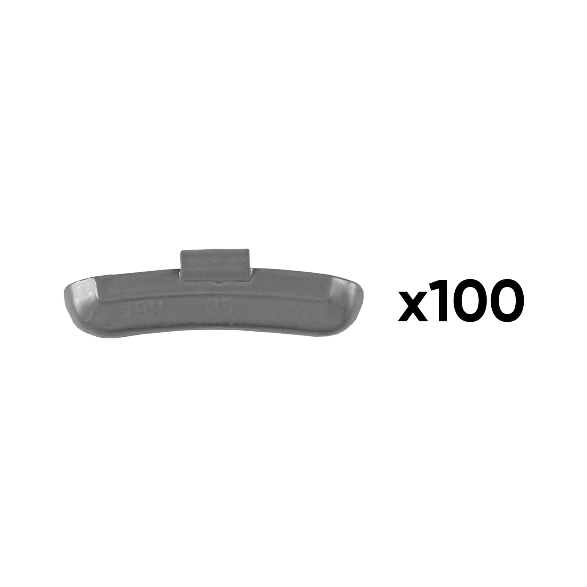 SCATOLA DI 100 PESI IN ZINCO A GRAFFETTA DA 35GR. SPECIALE PER CERCHI UNIVERSALI 54662 JBM