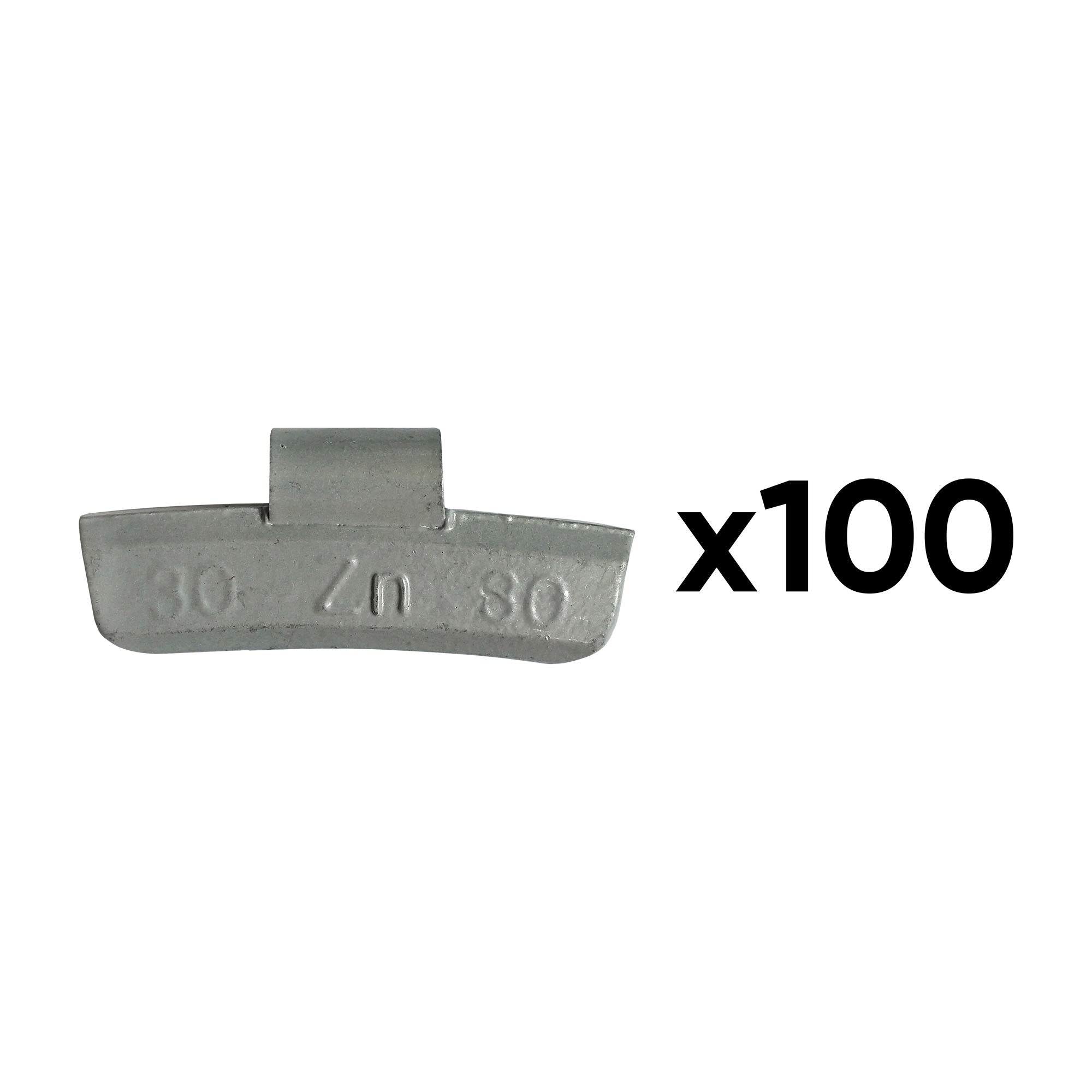 SCATOLA DI 100 PESI IN ZINCO A GRAFFETTA DA 30GR. SPECIALE PER CERCHI IN LEGA 54671 JBM