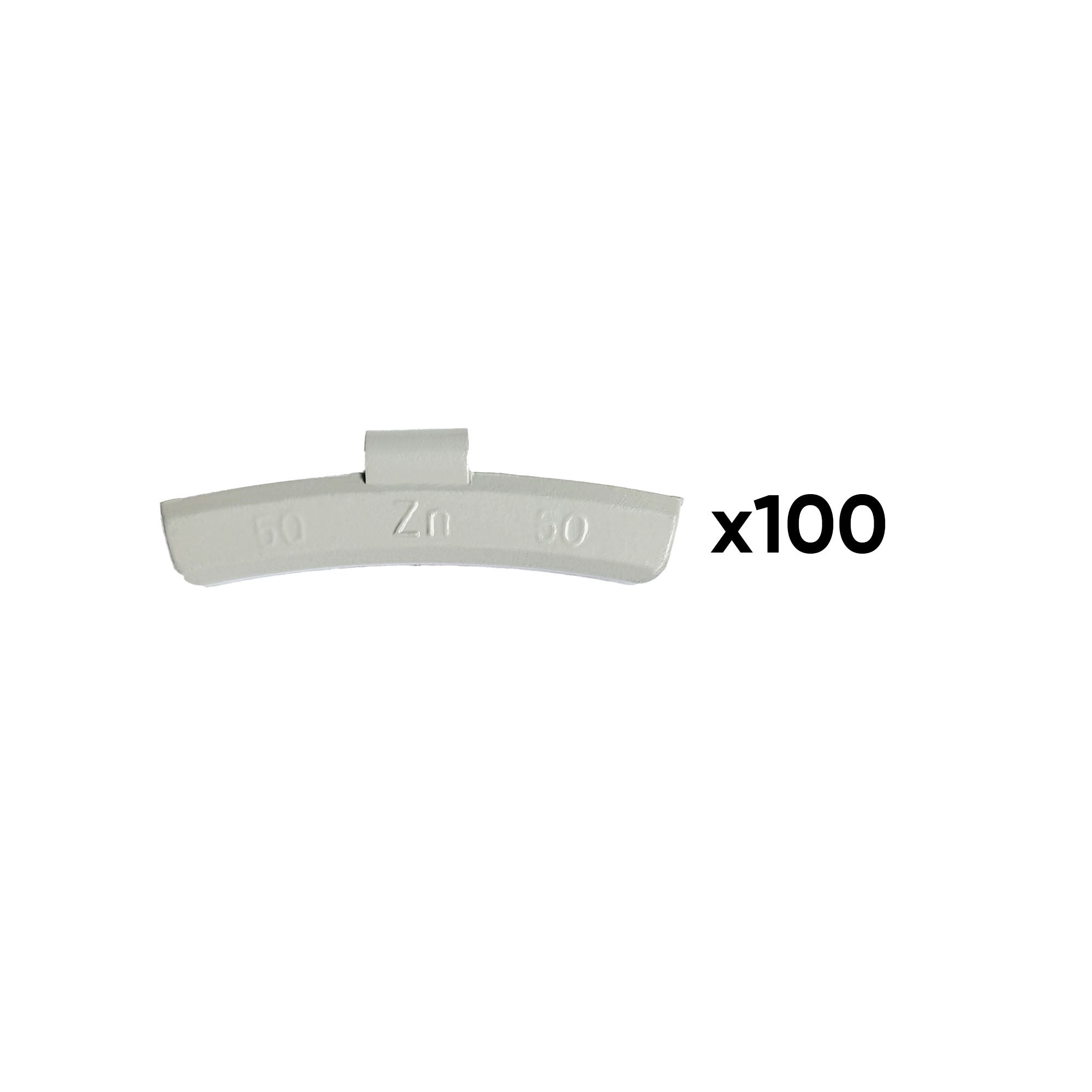 SCATOLA DI 100 PESI IN ZINCO A GRAFFETTA DA 50GR. SPECIALE PER CERCHI IN LEGA 54676 JBM