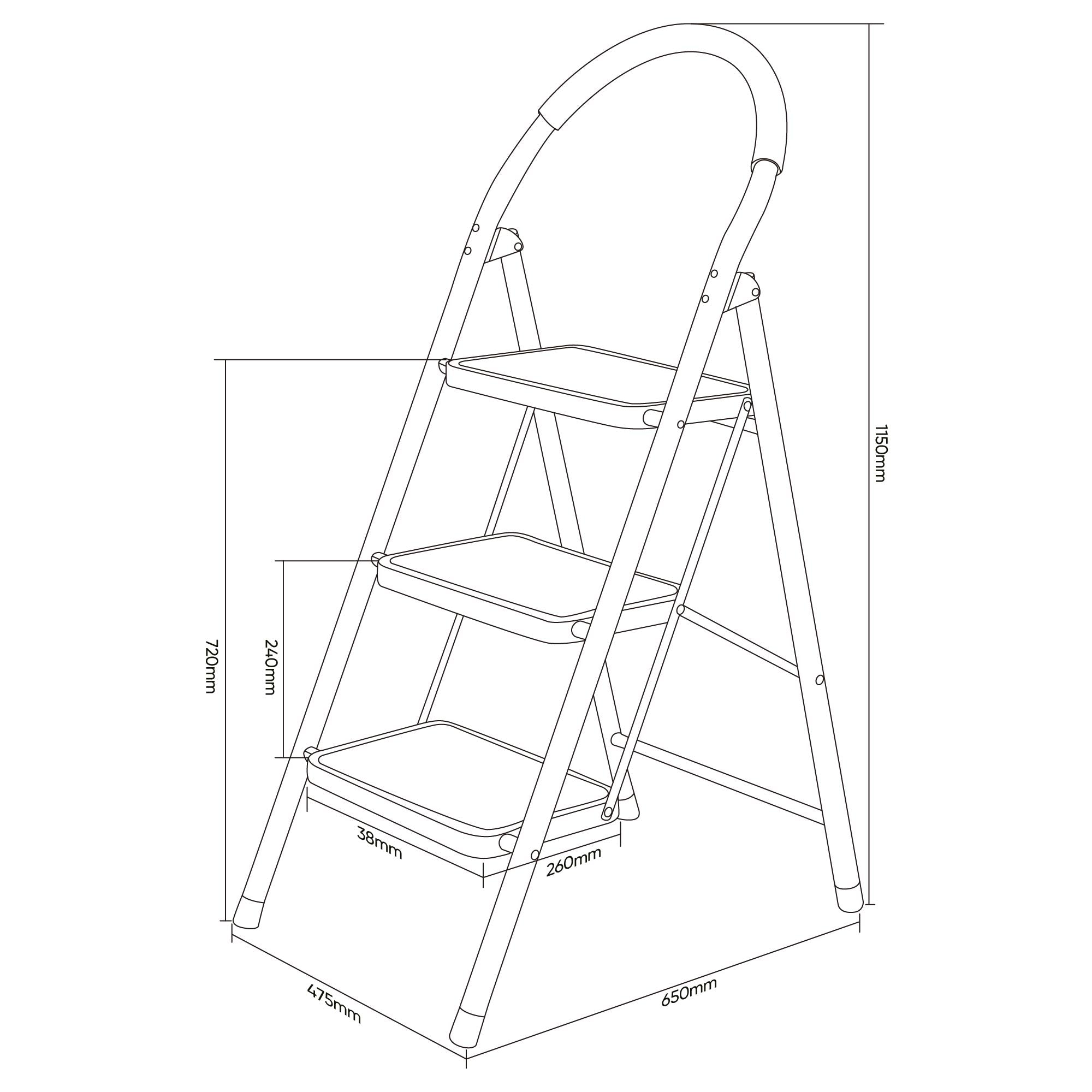 SCALA A 3 GRADINI 54681 JBM