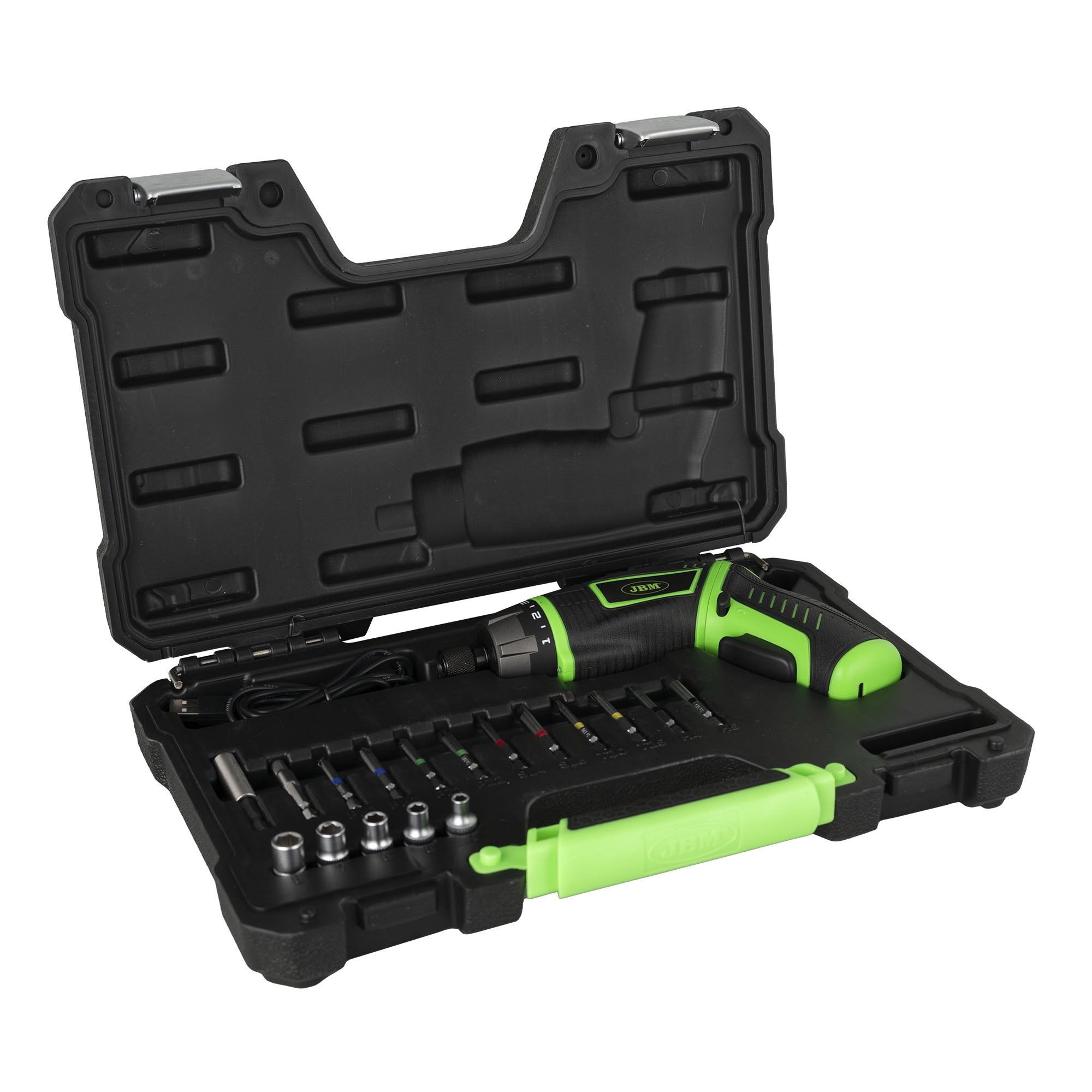 CACCIAVITE A BATTERIA E SET DI PUNTE JBM 54683