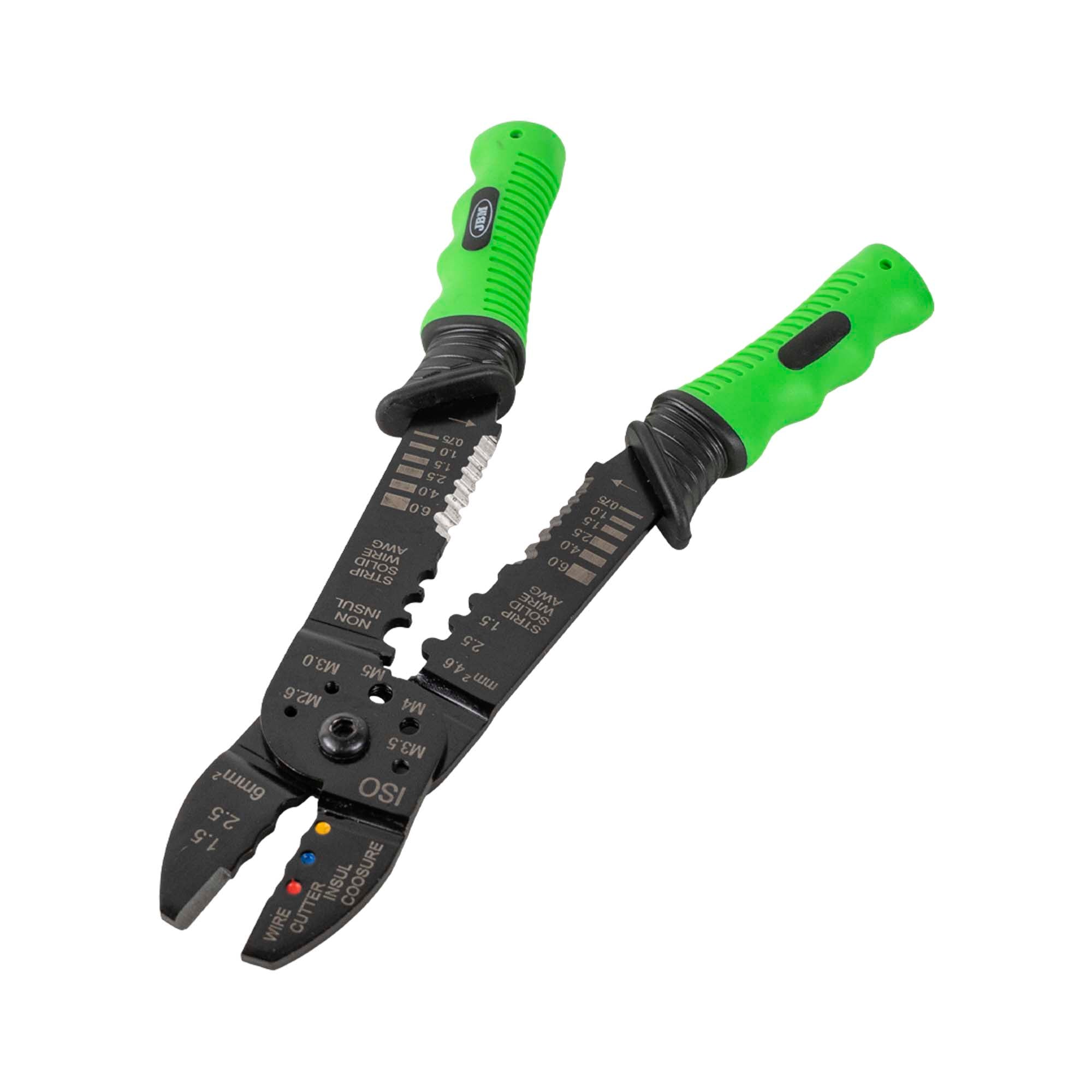 PINZA SPELLAFILI E CRIMPATRICE PER TERMINALI 10" 54702 JBM