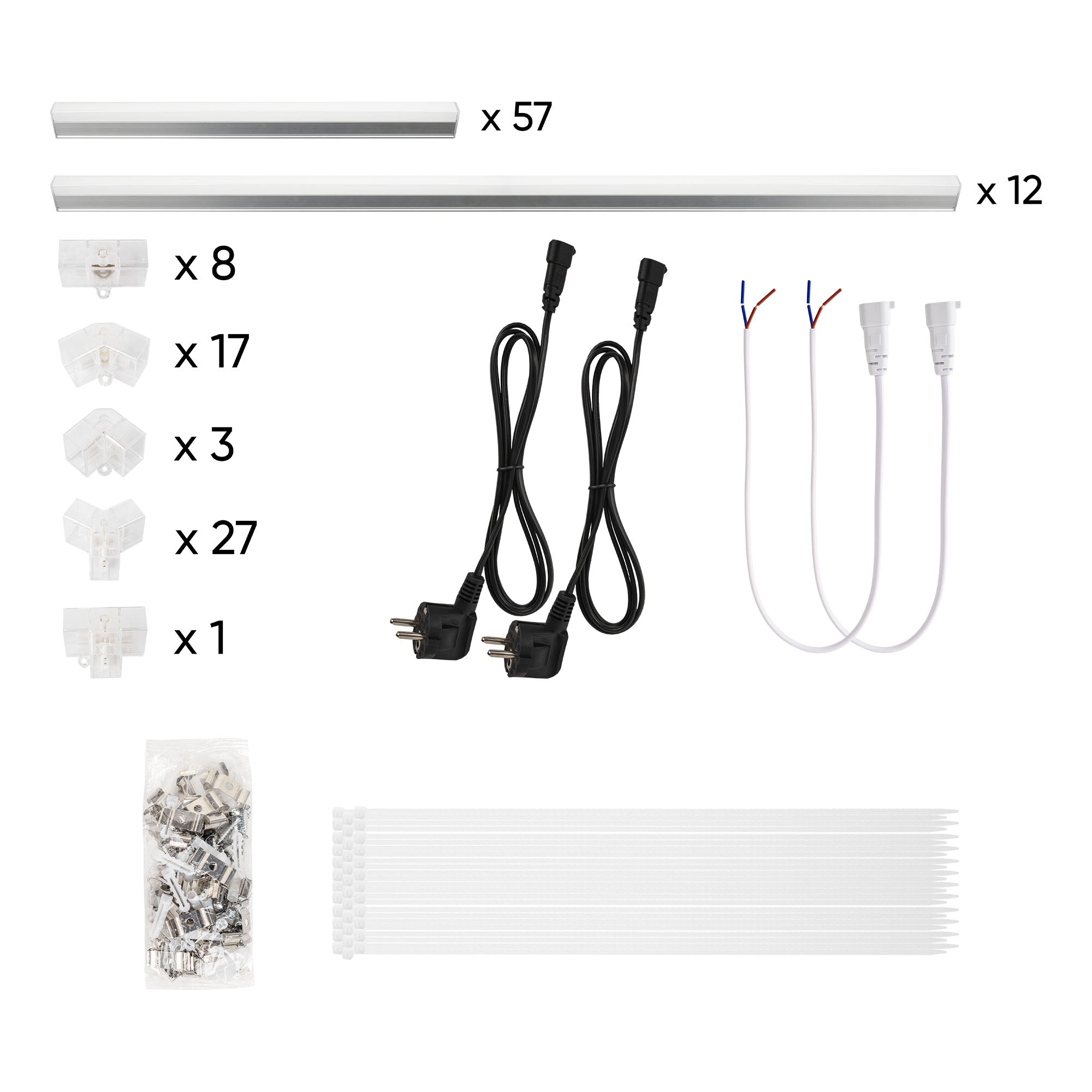 SET DI PLAFONIERE ESAGONALI A LED JBM 54805 2430x4835mm