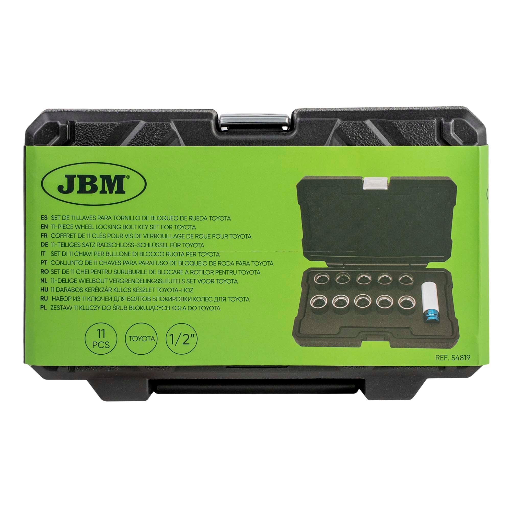 SET DI 11 CHIAVI PER BULLONE DI BLOCCO RUOTA PER TOYOTA 54819 JBM