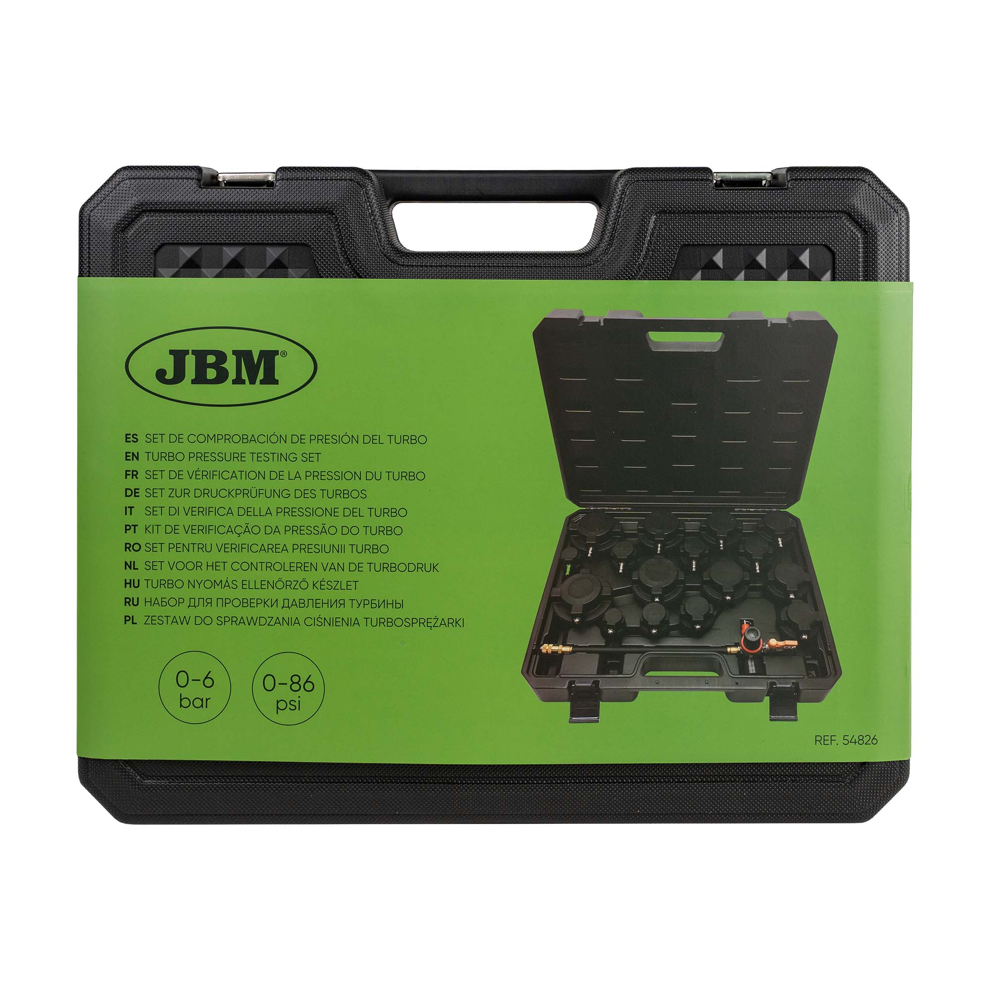 SET DI VERIFICA DELLA PRESSIONE DEL TURBO 54826 JBM