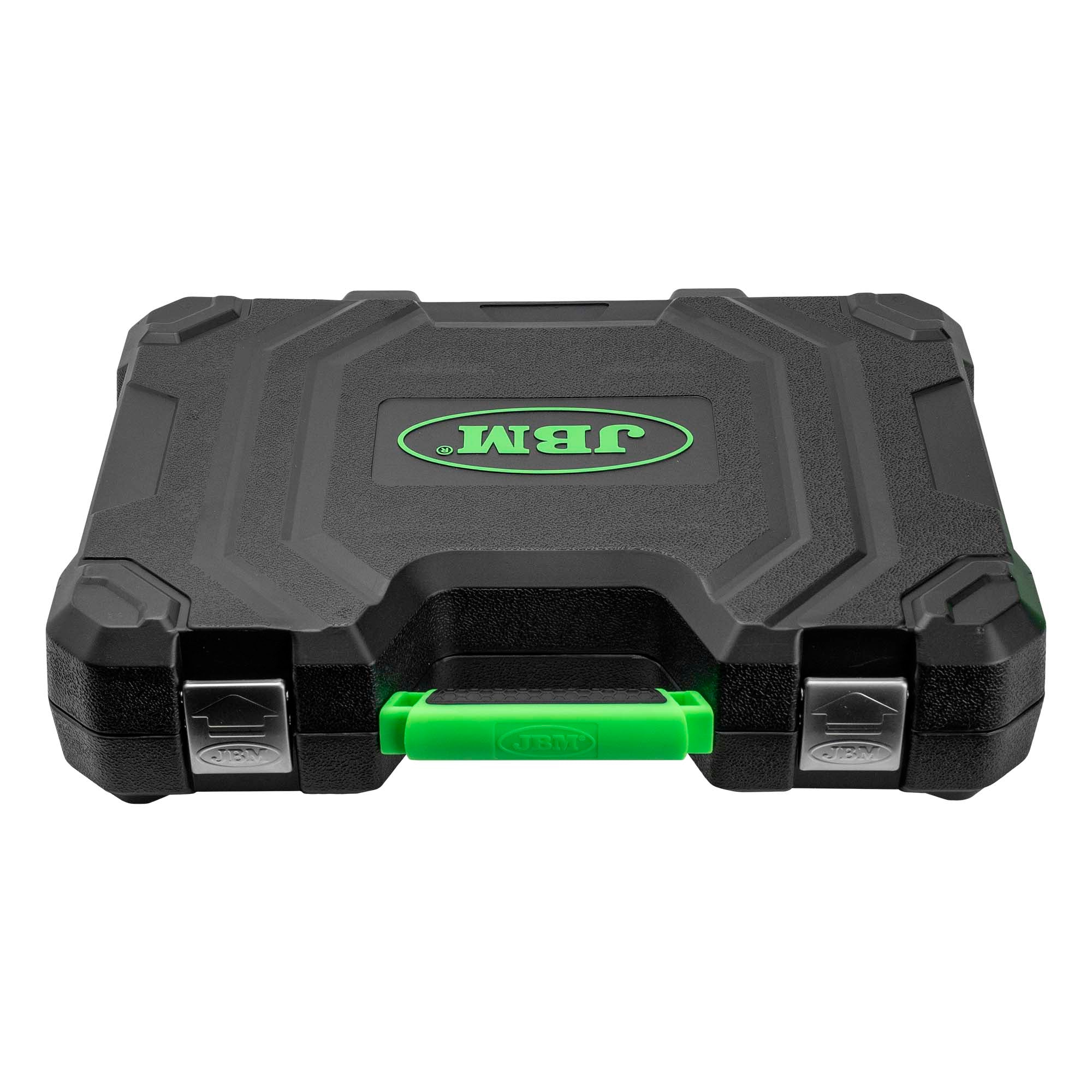 VALIGETTA DI UTENSILI DA 232 PEZZI CON BUSSOLE ESAGONALI SATINATE JBM 54854