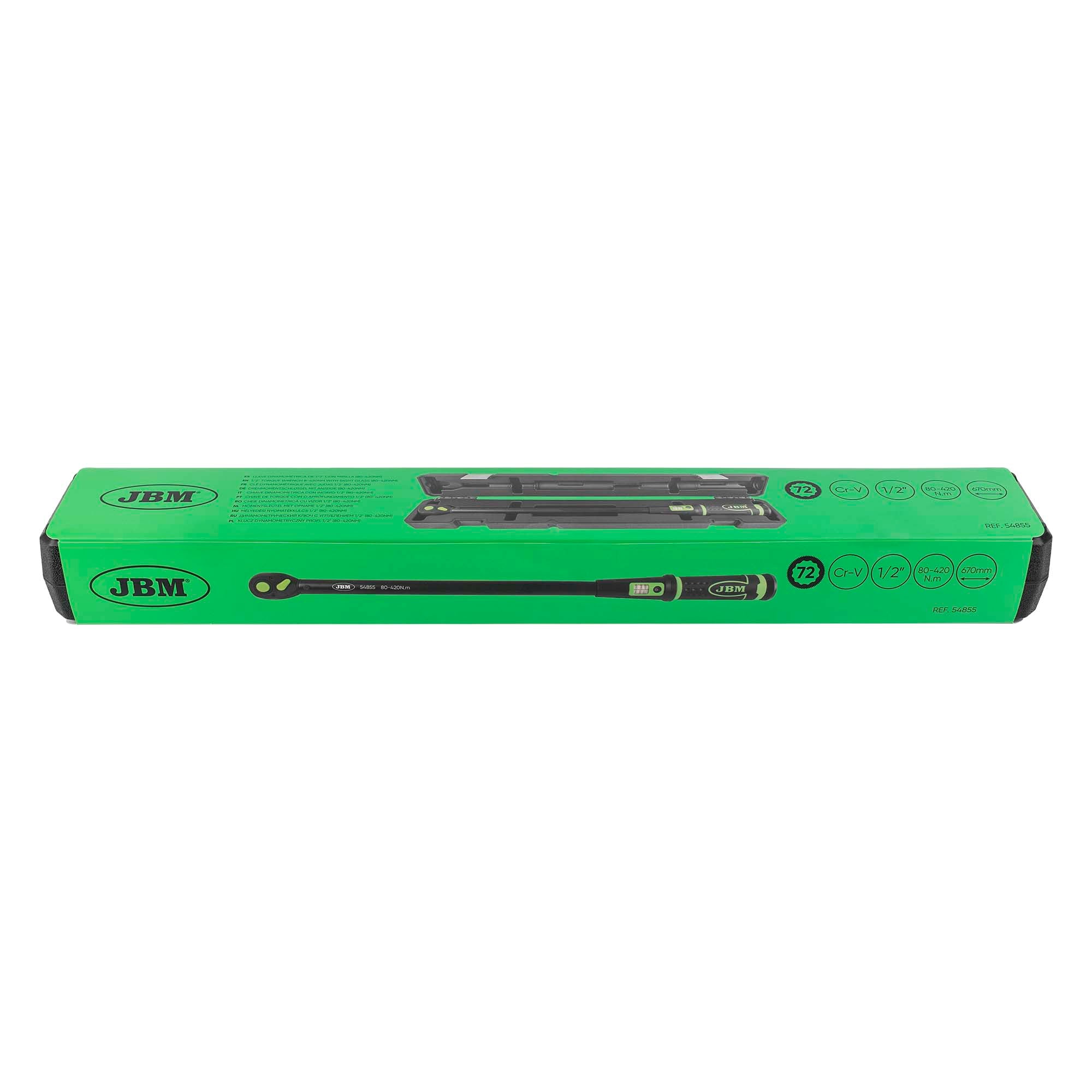 CHIAVE DINAMOMETRICA 1/2" CON FINESTRELLA DI LETTURA(80-420NM) 54855 JBM