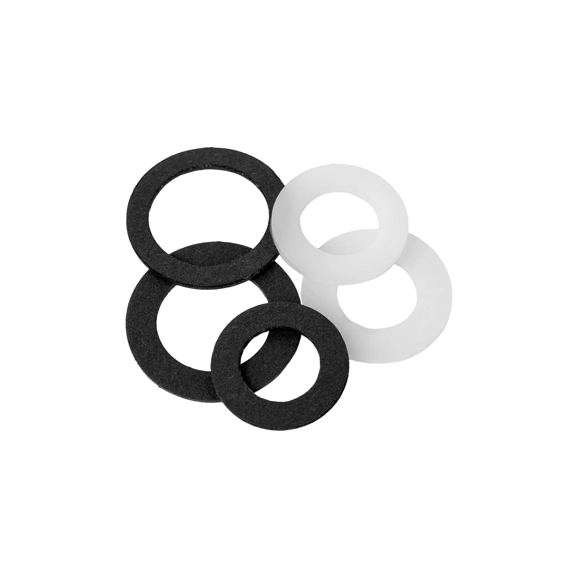 SCATOLA DI RONDELLE IN FIBRA E NYLON 60 PEZZI 54929 JBM