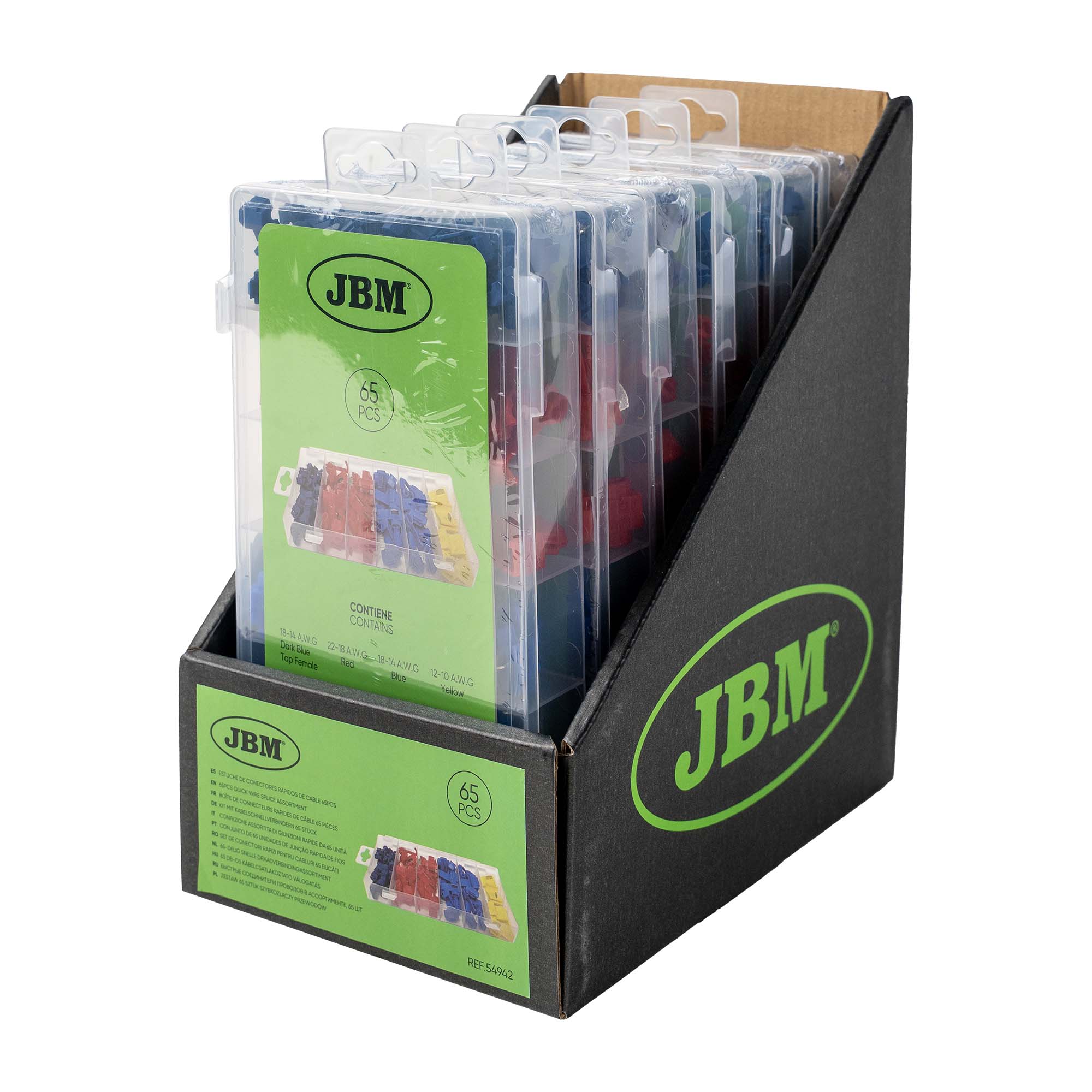 CONFEZIONE ASSORTITA DI GIUNZIONI RAPIDE DA 65 UNITÀ 54942 JBM