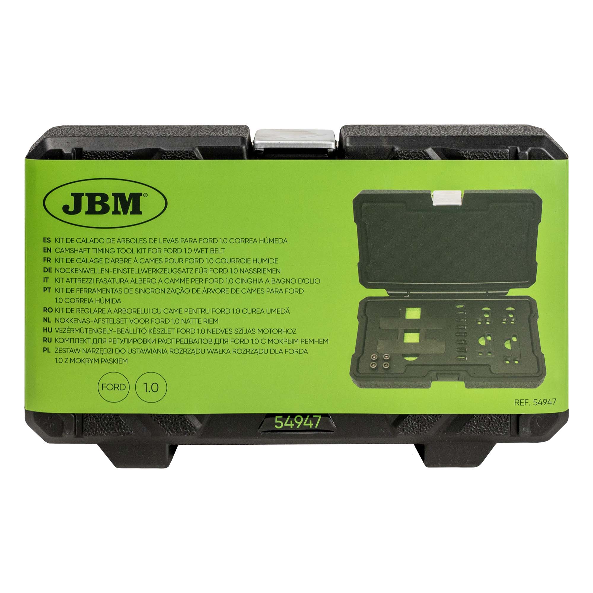 KIT DI MESA IN FASE ALBERO A CAMME PER FORD 1.0 CINGHIA A BAGNO D'OLIO 54947 JBM