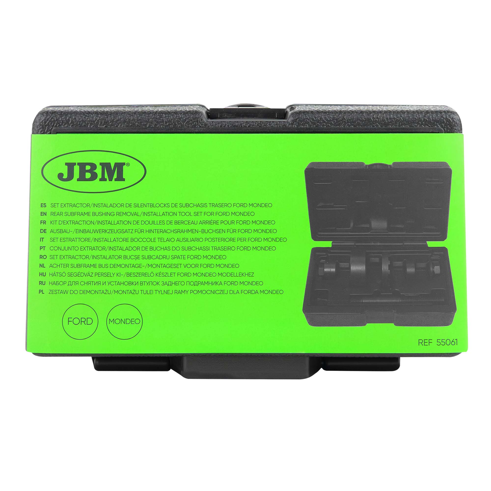 SET ESTRATTORE/INSTALLATORE BOCCOLE TELAIO AUSILIARIO POSTERIORE PER FORD MONDEO 55061 JBM