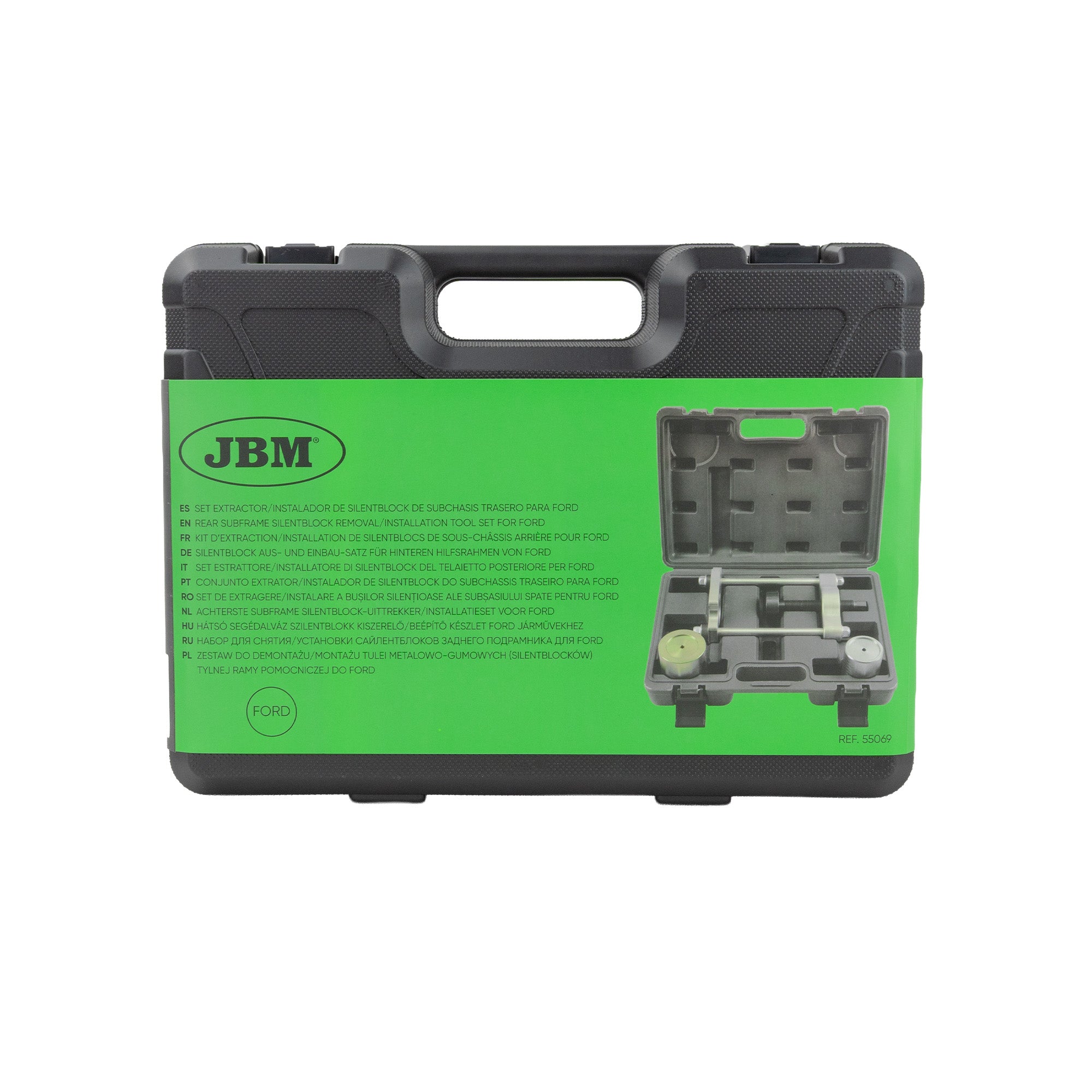 SET ESTRATTORE/INSTALLATORE DI SILENTBLOCK DEL TELAIETTO POSTERIORE PER FORD 55069 JBM