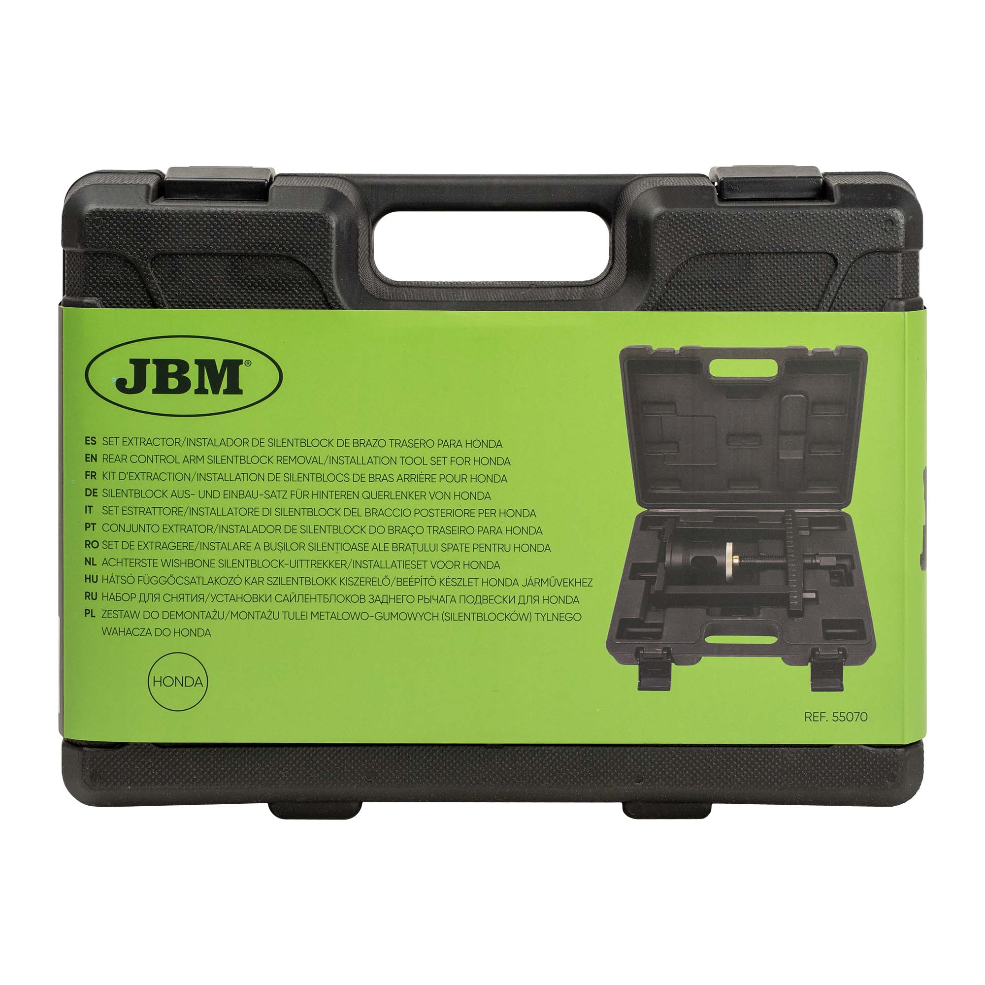 SET ESTRATTORE/INSTALLATORE DI SILENTBLOCK DEL BRACCIO POSTERIORE PER HONDA 55070 JBM